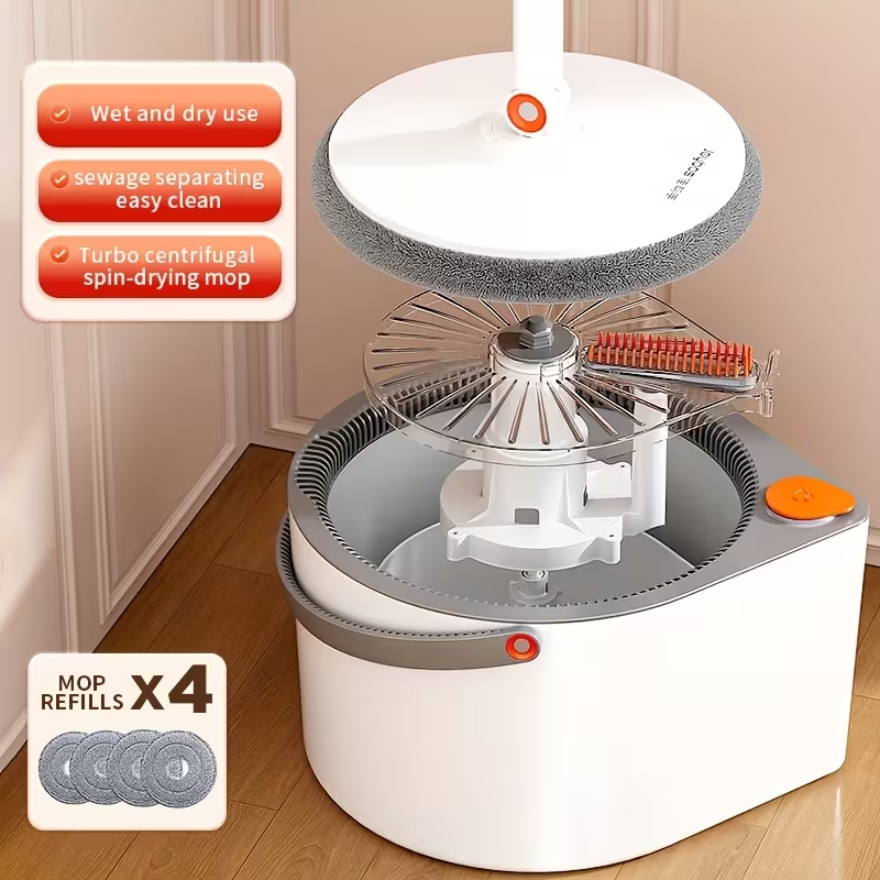 Hands-Free Wash Mop  Bucket Set