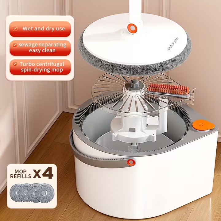 Hands-Free Wash Mop  Bucket Set