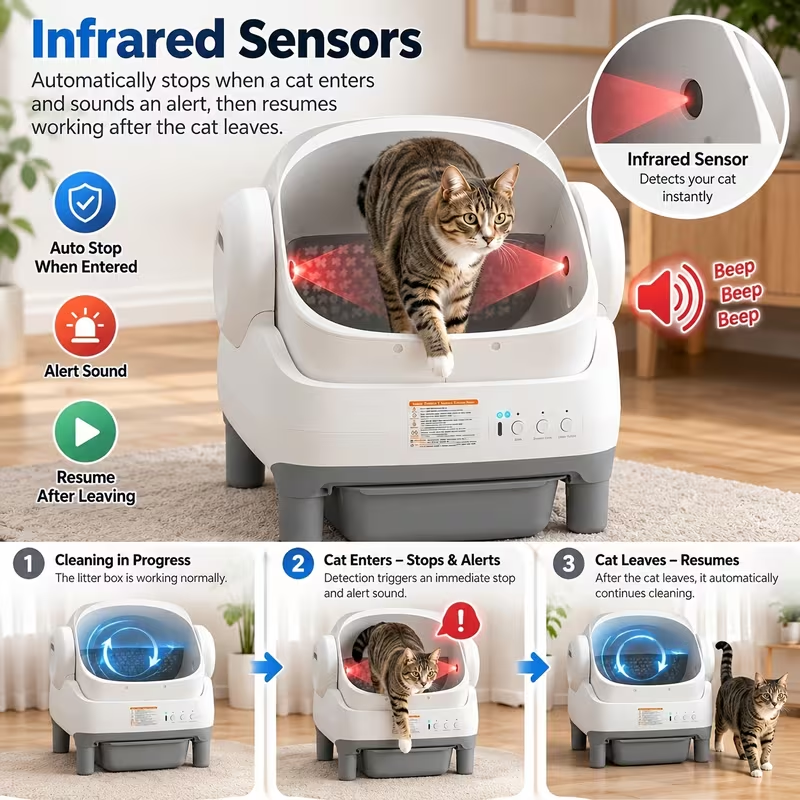 Smart Self-Cleaning Automatic Litter Box