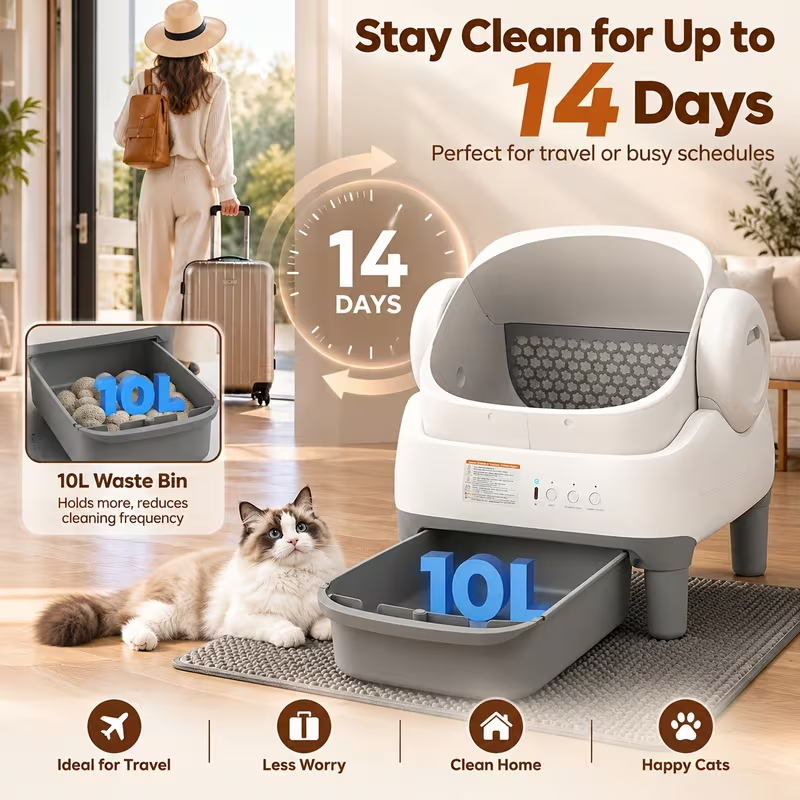 Smart Self-Cleaning Automatic Litter Box