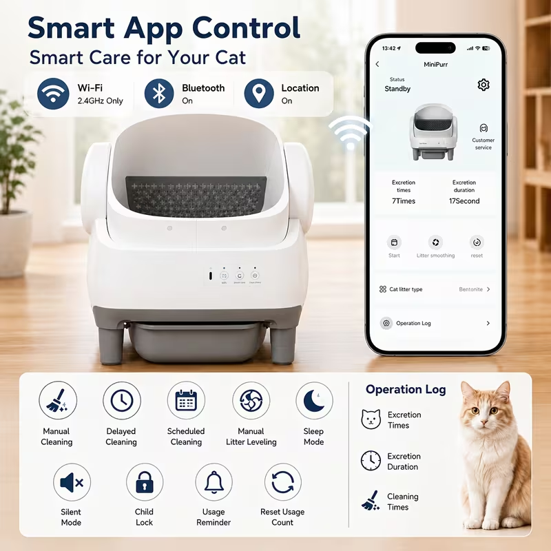 Smart Self-Cleaning Automatic Litter Box