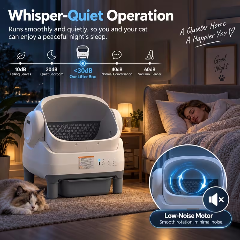 Smart Self-Cleaning Automatic Litter Box