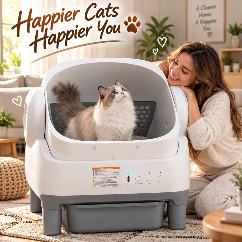 Smart Self-Cleaning Automatic Litter Box