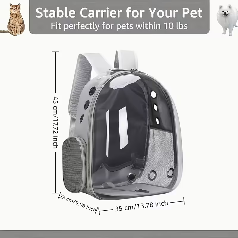 Transparent Breathable Pet Backpack